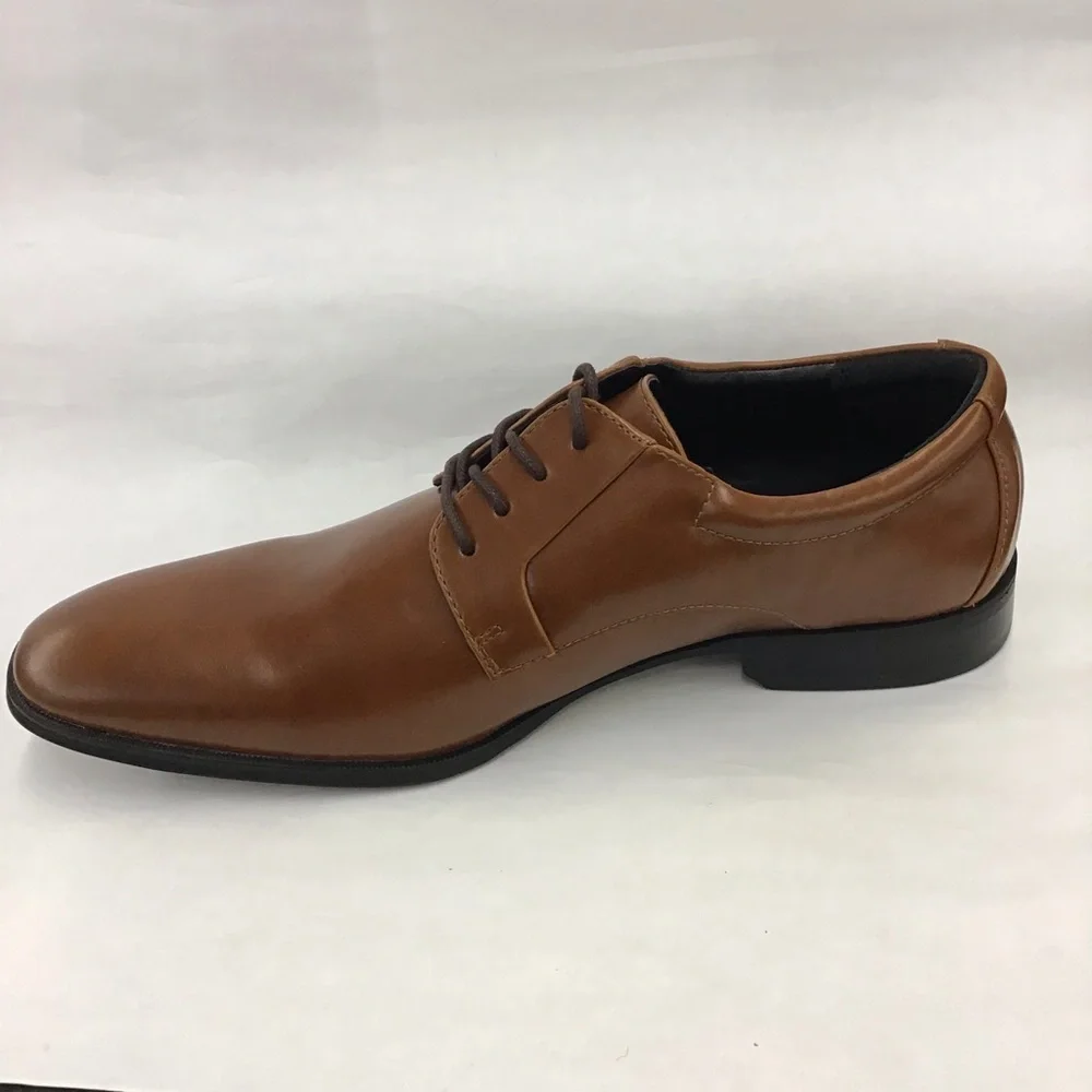 New Mens Alfani Andrew Plain Toe Derbys In Dark Tan Size 11 M